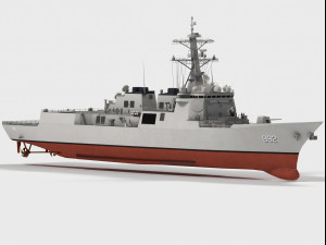 ROKS Yulgok Yi I DDG-992 KDX-III class Modelo 3D