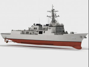 ROKS Yulgok Yi I DDG-992 KDX-III classe Modello 3D