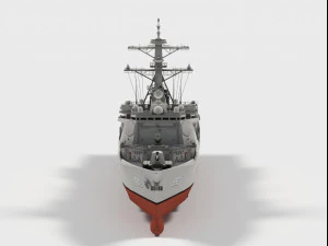ROKS Yulgok Yi I DDG-992 KDX-III classe Modello 3D