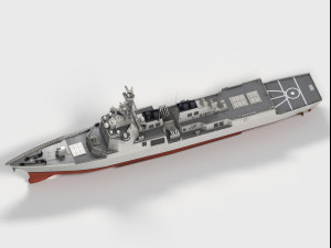 ROKS Yulgok Yi I DDG-992 KDX-III class Modelo 3D