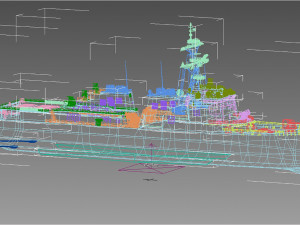 ROKS Yulgok Yi I DDG-992 KDX-III class Modelo 3D