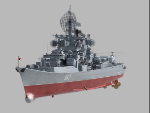 Admiral Isakov Kresta II class cruiser 3D Model