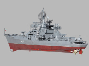 Admiral Isakov Kresta II class cruiser 3D Модель