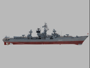 Admiral Isakov Kresta II class cruiser 3D Модель