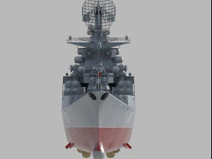 Admiral Isakov Kresta II class cruiser 3D Model