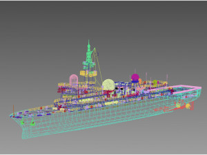 AGI-854 Tianlangxing Sirius Type 815 G class ship 3D 모델