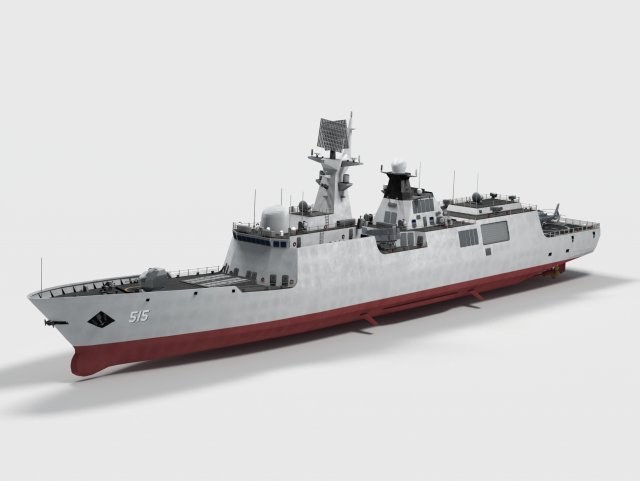 515 Binzhou Type 054A class frigate 3D Model .c4d .max .obj .3ds .fbx .stl .blend 