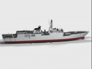 515 Binzhou Type 054A class frigate 3D Model