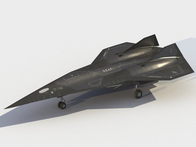 Lockheed Martin SR-72 Darkstar 3D Model .c4d .max .obj .3ds .fbx .lwo .lw .lws