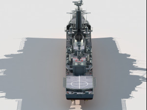 HMS Antelope Type 21 Amazon Class Frigate Model 3D