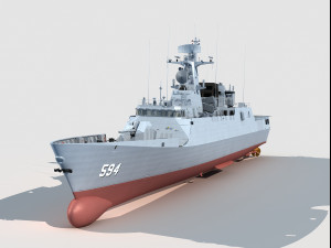 594 Zhuzhou type 056A Jiangdao class corvette Model 3D