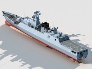 594 Zhuzhou type 056A Jiangdao class corvette Model 3D