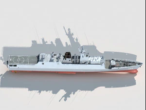 594 Zhuzhou type 056A Jiangdao class corvette 3D Model