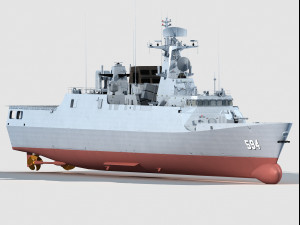 594 Zhuzhou type 056A Jiangdao class corvette Model 3D