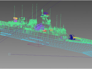 594 Zhuzhou type 056A Jiangdao class corvette Model 3D