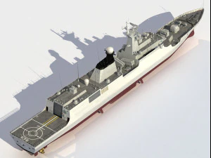 526 Wenzhou Type 054 class frigate 3D Model