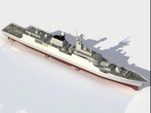 526 Wenzhou Type 054 class frigate 3D Model