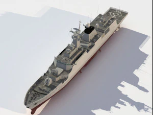 526 Wenzhou Type 054 class frigate 3D Model