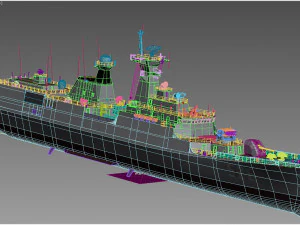 526 Wenzhou Type 054 class frigate 3D Model