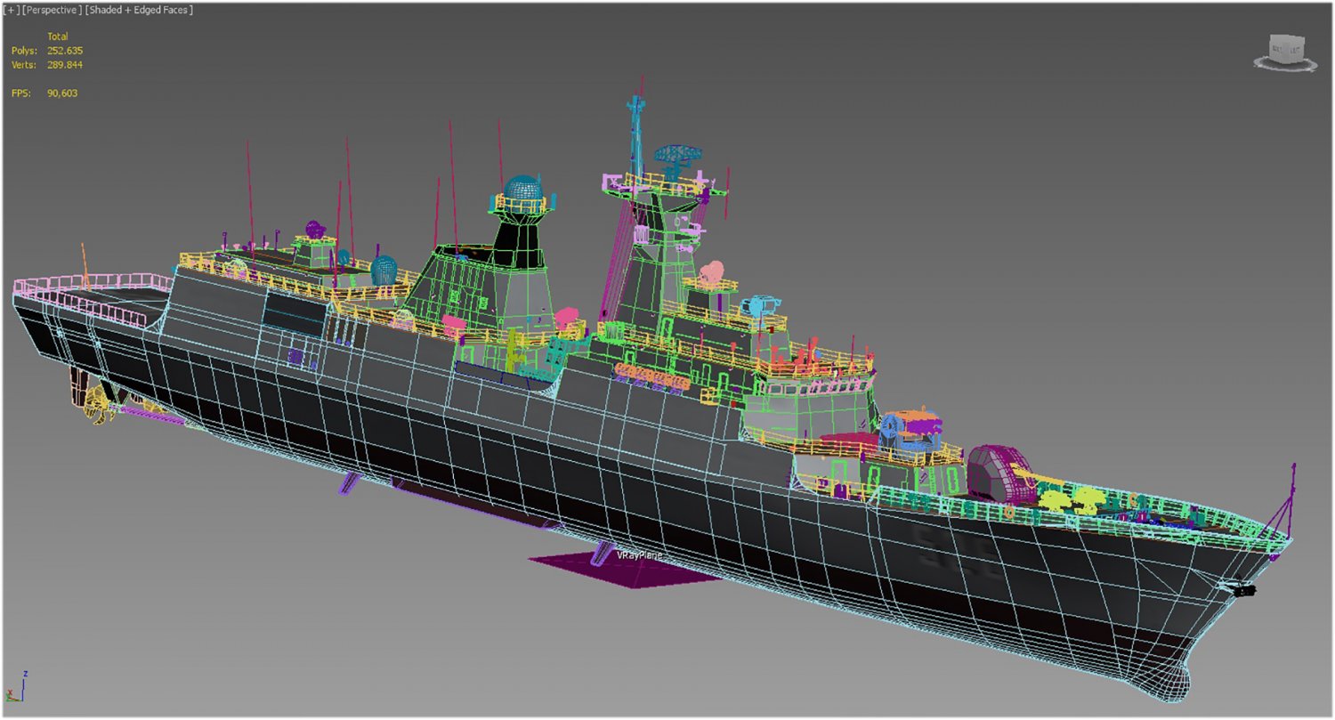 526 Wenzhou Type 054 Class Frigate 3D Модель In Линкор 3DExport