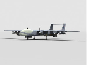 Tengden TB-001A Skorpion UCAV Modelo 3D