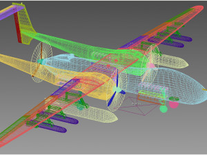 Tengden TB-001A Skorpion UCAV Modèle 3D