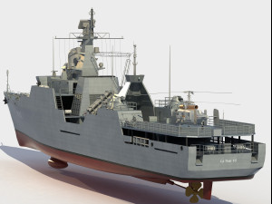 HQ-012 Ly Thai To Gepard class frigate 3D Модель