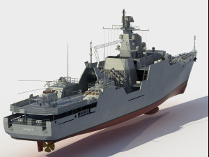 HQ-012 Ly Thai To Gepard class frigate 3D Модель