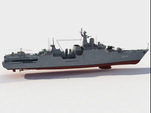 HQ-012 Ly Thai To Gepard class frigate 3D Модель