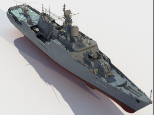 HQ-012 Ly Thai To Gepard class frigate 3D Модель
