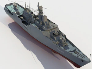 HQ-012 Ly Thai To Gepard class frigate 3D Model