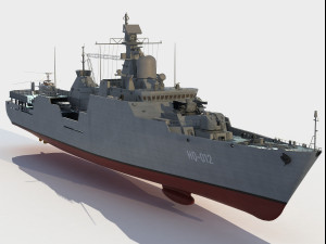 HQ-012 Ly Thai To Gepard class frigate 3D Модель
