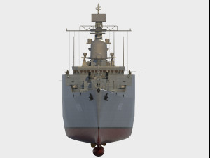HQ-012 Ly Thai To Gepard class frigate 3D Модель