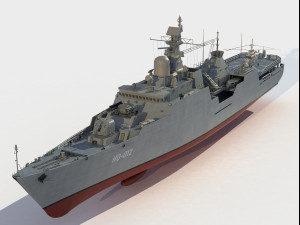 HQ-012 Ly Thai To Gepard class frigate 3D Модель