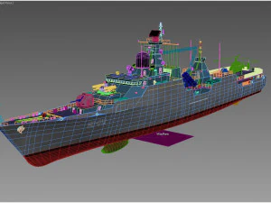 HQ-012 Ly Thai To Gepard class frigate 3D Model