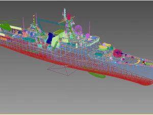 HQ-012 Ly Thai To Gepard class frigate 3D Model
