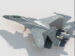 Shenyang J-16 D EW Modello 3D