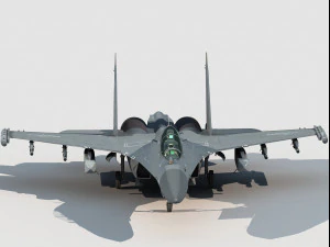 Shenyang J-16 D EW Modello 3D