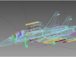 Shenyang J-16 D EW Modello 3D