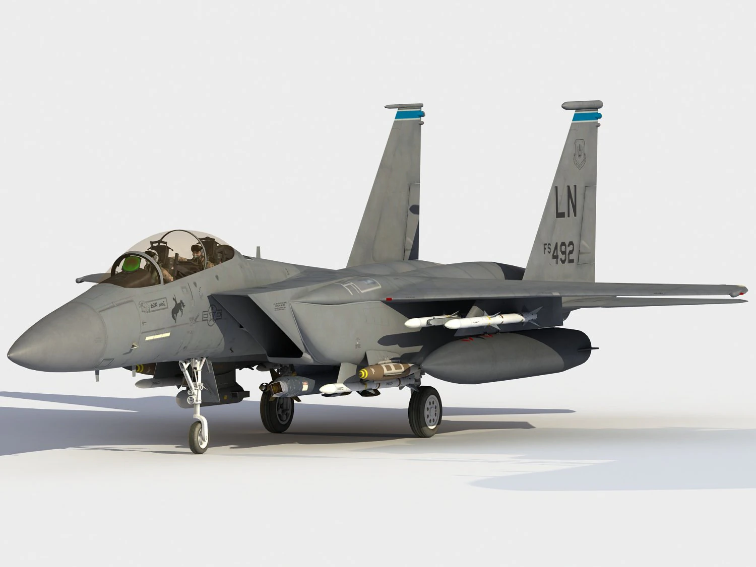 Boeing F-15 EX Aquila II Modello 3D .c4d .max .obj .3ds .fbx .stl .blend 
