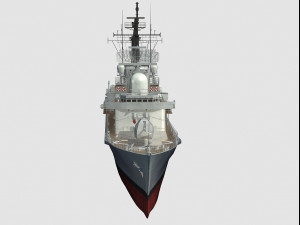 HMS Manchester Type 42 Class destroyer 3D Model