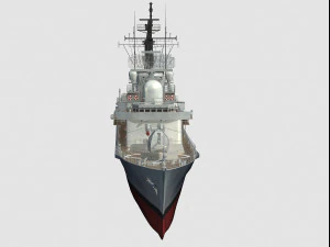 HMS Manchester Type 42 Class destroyer 3D Model