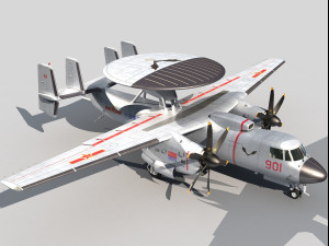Xian KJ-600 AEW Modello 3D
