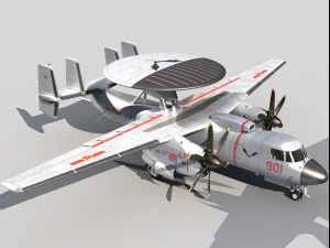 Xian KJ-600 AEW 3D Model
