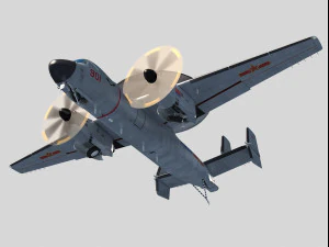 Xian KJ-600 AEW 3D Model