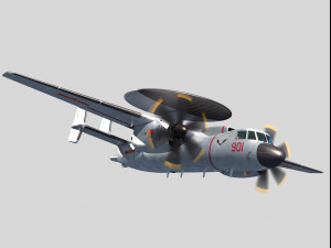 Xian KJ-600 AEW Modello 3D