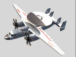 Xian KJ-600 AEW 3D Model