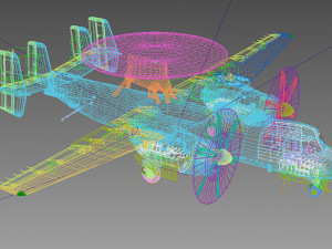 Xian KJ-600 AEW Modello 3D