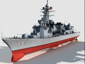 JS Makinami DD112 Destroyer 3D Модель