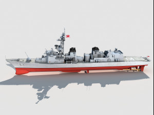 JS Makinami DD112 Destroyer Modelo 3D